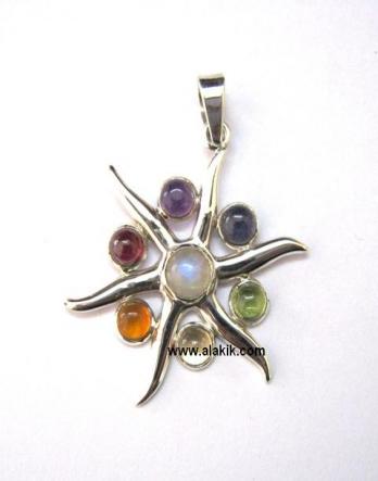 Chakra 925 silver pendant